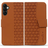 Samsung Galaxy A57 EIDERWOOD Flip Deksel med Trykk - Kortholder & Stropp - Brun