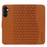 Samsung Galaxy A57 EIDERWOOD Flip Deksel med Trykk - Kortholder & Stropp - Brun