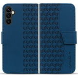 Samsung Galaxy A57 EIDERWOOD Flip Deksel med Trykk - Kortholder & Stropp - Blå