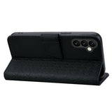 Samsung Galaxy A57 EIDERWOOD Flip Deksel med Trykk - Kortholder & Stropp - Svart
