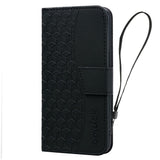 Samsung Galaxy A57 EIDERWOOD Flip Deksel med Trykk - Kortholder & Stropp - Svart