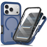 iPhone 18 Pro / 17 Pro EIDERWOOD 2-i-1 Matt Hybrid Plast Deksel m. Skjermbeskyttelsesfilm - MagSafe Kompatibel - Blå