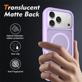 iPhone 18 Pro Max / 17 Pro Max EIDERWOOD 2-i-1 Matt Hybrid Plast Deksel m. Skjermbeskyttelsesfilm - MagSafe Kompatibel - Lilla