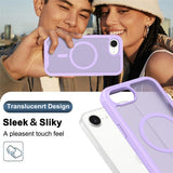 iPhone 17e / 16e EIDERWOOD Matt Hybriddeksel med Skjermbeskytterramme - Lilla