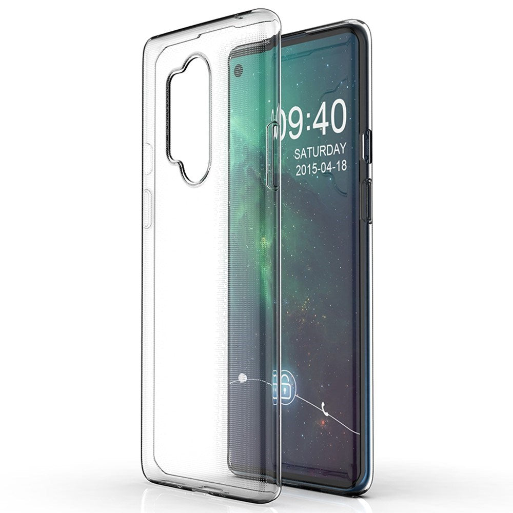 EIDERWOOD OnePlus 8 Pro Fleksibelt Plastdeksel - Gjennomsiktig