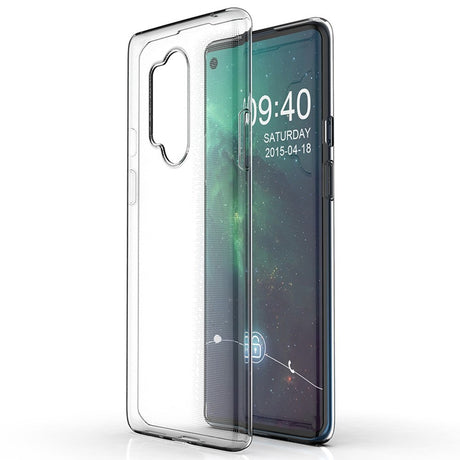 EIDERWOOD OnePlus 8 Pro Fleksibelt Plastdeksel - Gjennomsiktig