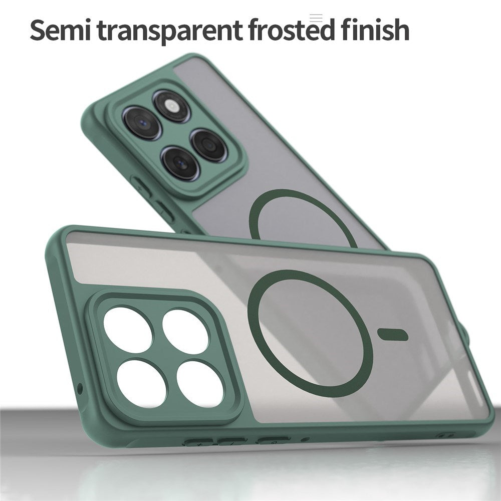 Motorola Moto G77 / G67 EIDERWOOD Hybrid Plast Deksel - MagSafe Kompatibel - Grønn