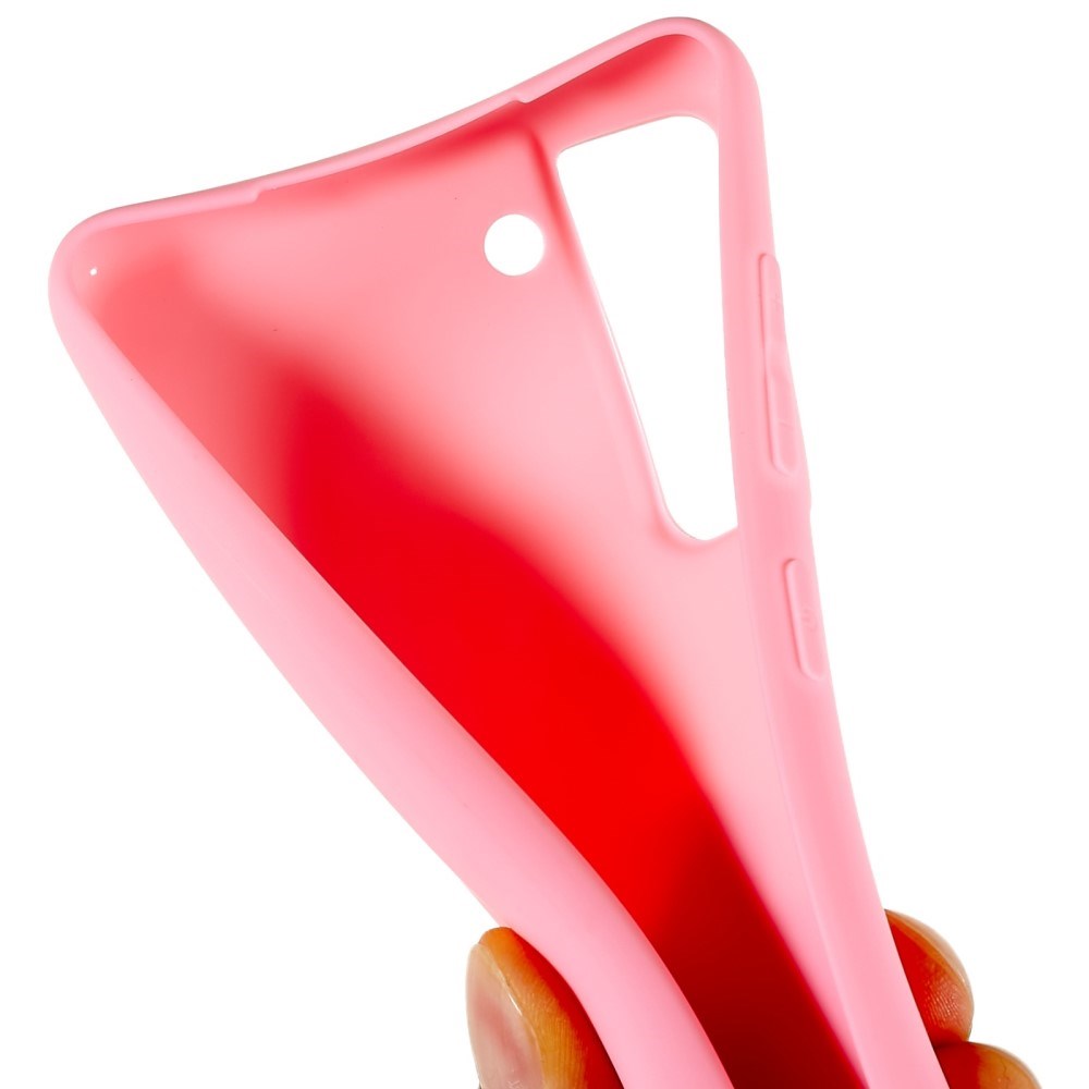 EIDERWOOD Samsung Galaxy S21 FE Fleksibelt Plast Deksel - Rosa
