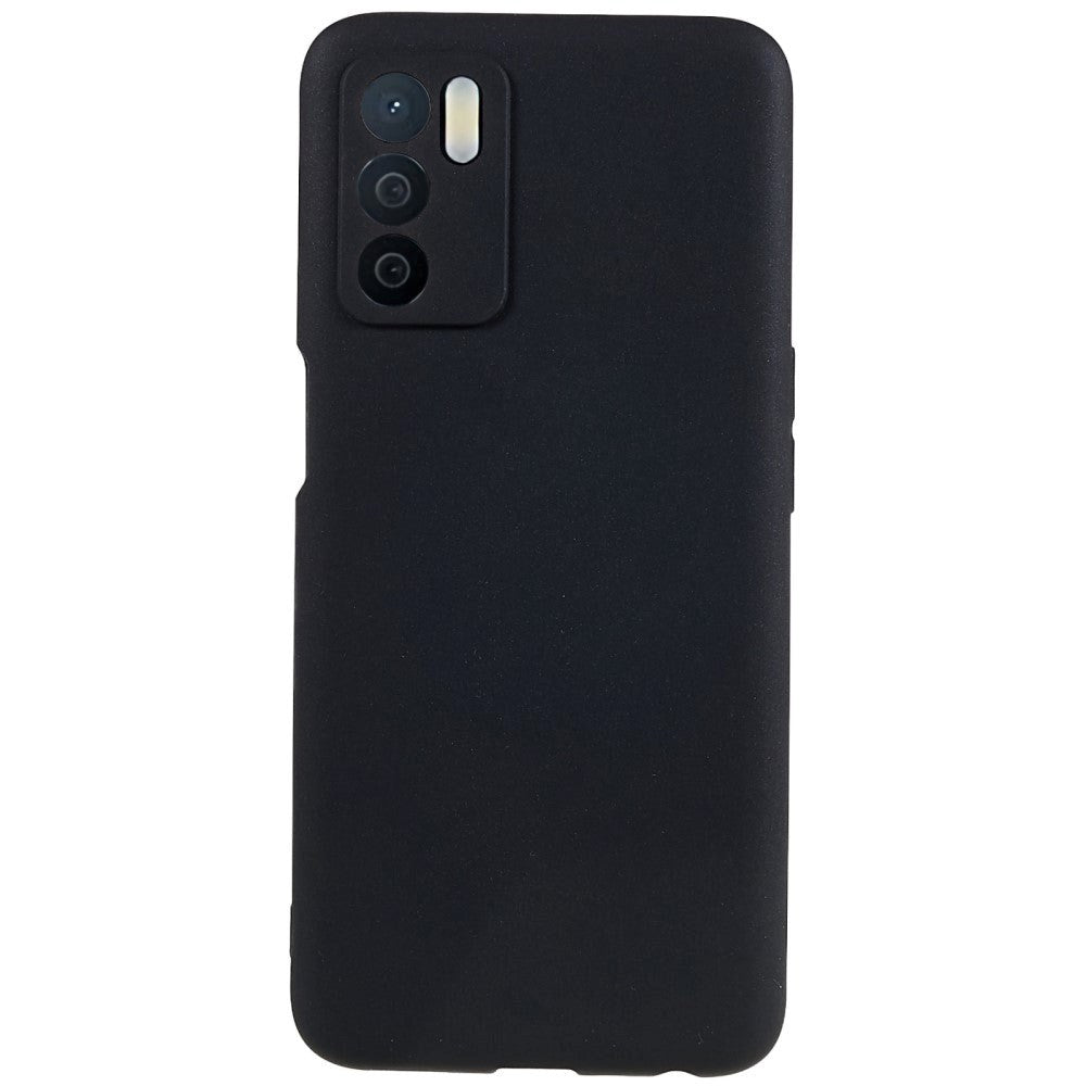 OPPO A16 / A16s / A54s Fleksibelt Plastdeksel - Svart