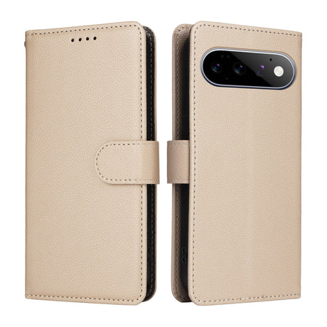 EIDERWOOD Google Pixel 11 / 11 Pro Flippdeksel - Kortholder & Håndleddsstropp - Beige