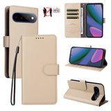 EIDERWOOD Google Pixel 11 Pro XL Flippdeksel - Kortholder & Håndleddsstropp - Beige
