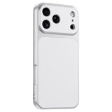 iPhone 17 Pro EIDERWOOD Hybrid Bakdeksel med Kunstskinn – Hvit