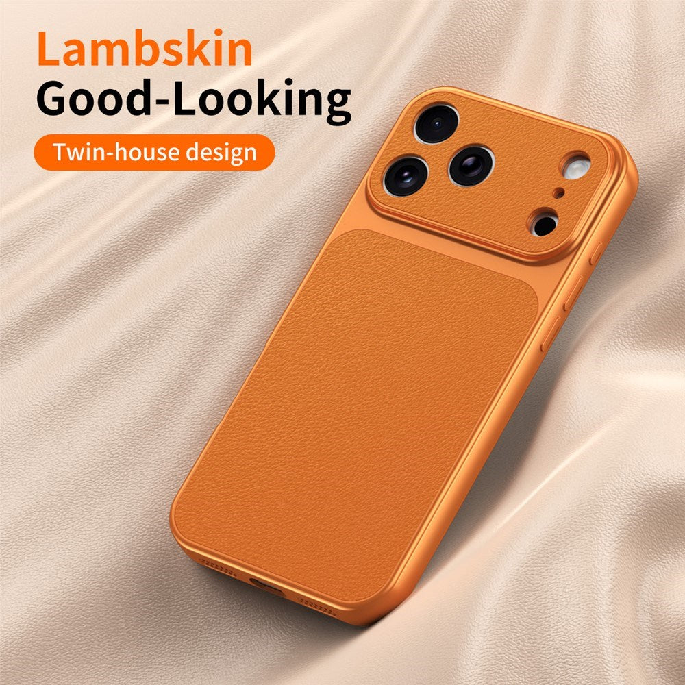 iPhone 17 Pro EIDERWOOD Hybrid Bakdeksel med Kunstskinn – Hvit