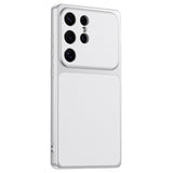 Samsung Galaxy S26 Ultra EIDERWOOD Hybrid Bakdeksel med Kunstskinn – Hvit