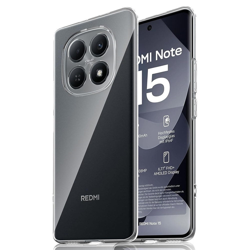 Xiaomi Redmi Note 15 (5G) / Poco M8 (5G) EIDERWOOD Fleksibelt Plast Deksel - Gjennomsiktig