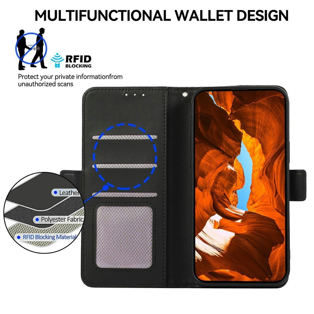 EIDERWOOD Google Pixel 11 Pro XL Flipp Deksel med RFID-Blokkering & Kortholder – Svart