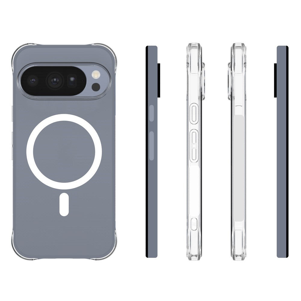 Google Pixel 11 Pro EIDERWOOD Fleksibelt Plast Deksel m. Støtabsorberende Hjørner - MagSafe Kompatibel - Gjennomsiktig