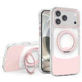 iPhone 17 Pro EIDERWOOD Hybrid Deksel med Stativfunksjon - MagSafe Kompatibel - Gjennomsiktig / Rosa