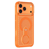 iPhone 17 Pro EIDERWOOD Hybriddeksel med Varmeavledning & 360° Roterende Støtte – MagSafe Kompatibel – Oransje