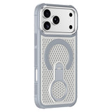 iPhone 17 Pro EIDERWOOD Hybriddeksel med Varmeavledning & 360° Roterende Støtte – MagSafe Kompatibel – Hvit