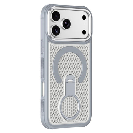 iPhone 17 Pro Max EIDERWOOD Hybriddeksel med Varmeavledning & 360° Roterende Støtte – MagSafe Kompatibel – Hvit