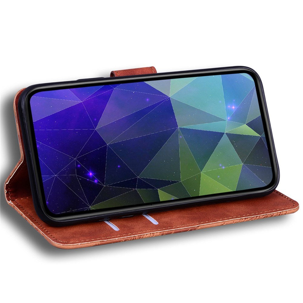 Honor 600 Lite EIDERWOOD Kunstskinn Flip Deksel - Brun