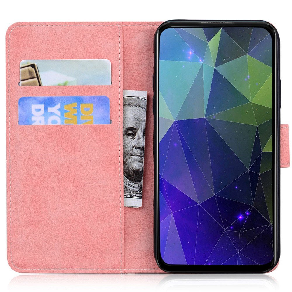 Honor 600 Lite EIDERWOOD Kunstskinn Flip Deksel - Rosa