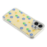 iPhone 17 EIDERWOOD Hybrid Deksel med Strass & Blomsterdesign - Gul / Tulipaner