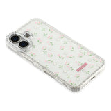 iPhone 17 EIDERWOOD Hybrid Deksel med Strass & Blomsterdesign - Hvit / Vårblomster