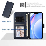 Honor 600 / 600 Pro EIDERWOOD Kunstskinn Flip Deksel m. Stropp - Blå