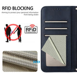 Honor 600 / 600 Pro EIDERWOOD Kunstskinn Flip Deksel m. Stropp - Blå