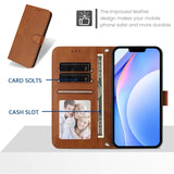 Honor 600 / 600 Pro EIDERWOOD Kunstskinn Flip Deksel m. Stropp - Brun