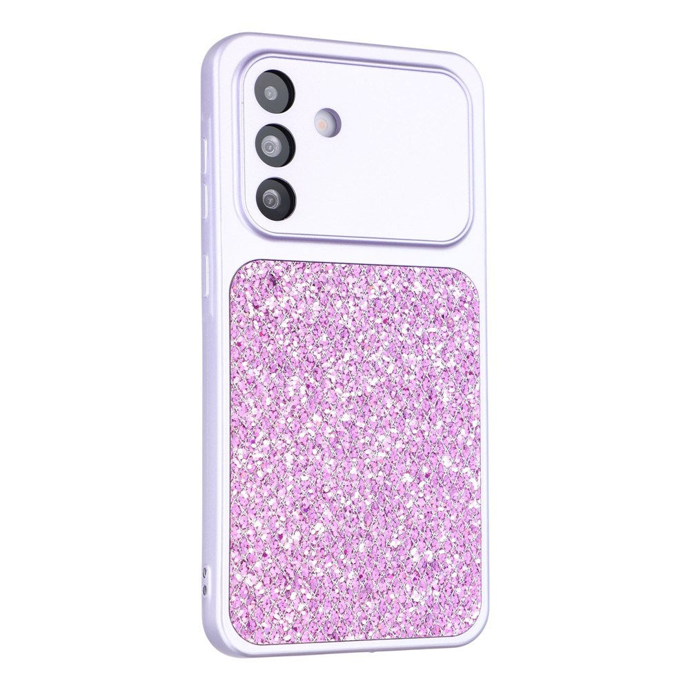 Samsung Galaxy A17 (5G) EIDERWOOD Fleksibelt Plast Deksel m. Glitter - Lilla