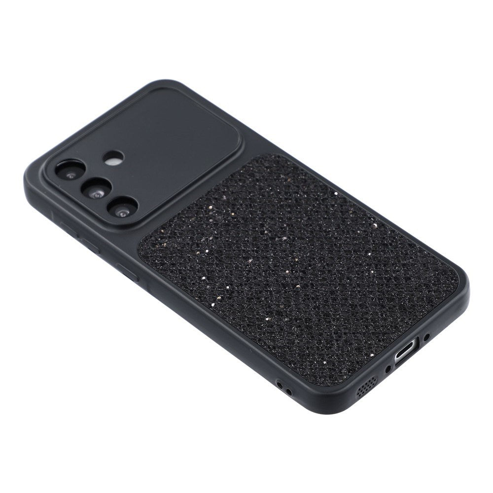 Samsung Galaxy A17 (5G) EIDERWOOD Fleksibelt Plast Deksel m. Glitter - Svart