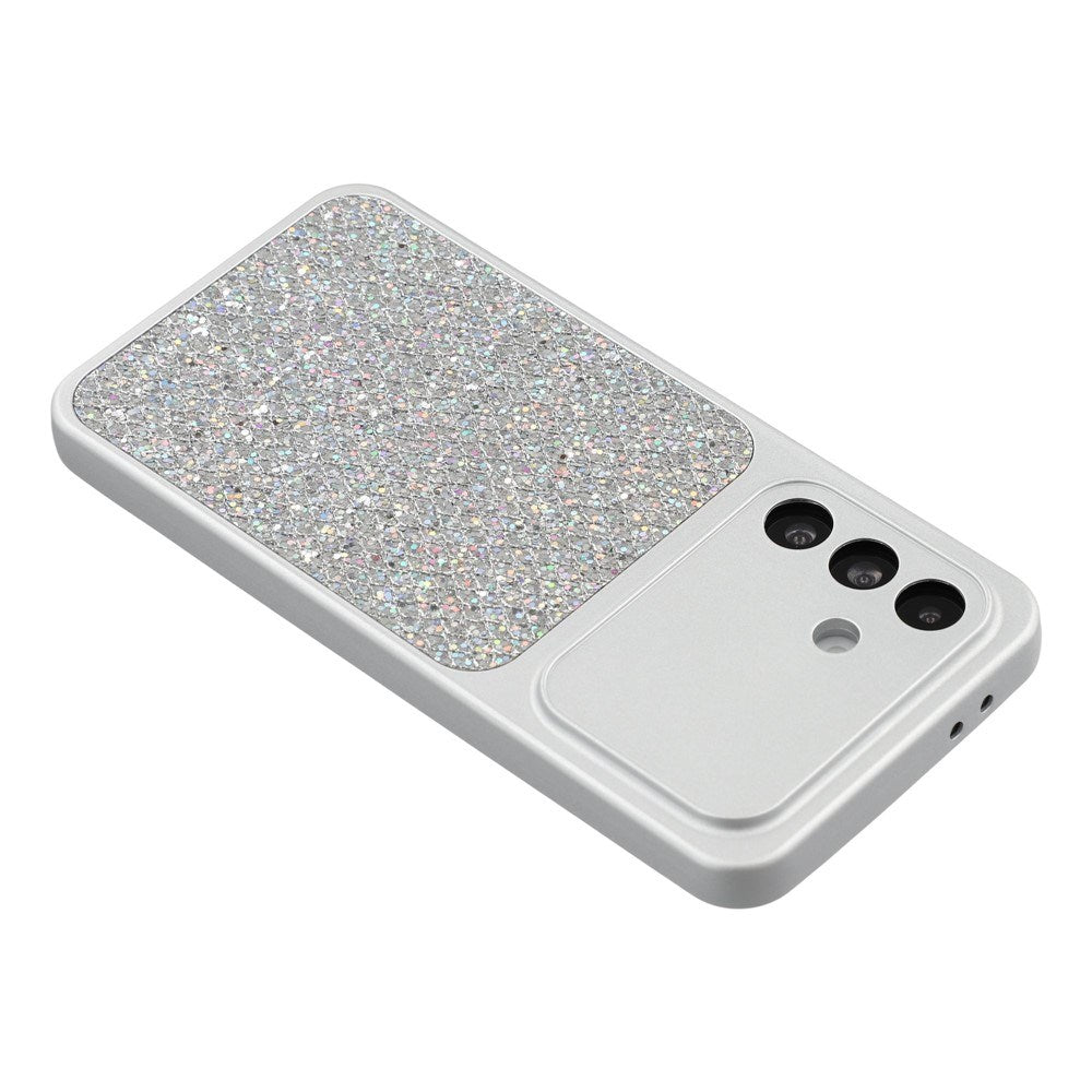 Samsung Galaxy A17 (5G) EIDERWOOD Fleksibelt Plast Deksel m. Glitter - Sølv