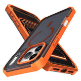 iPhone 17 Pro EIDERWOOD Matt Hybrid Plast Deksel - MagSafe Kompatibel - Oransje