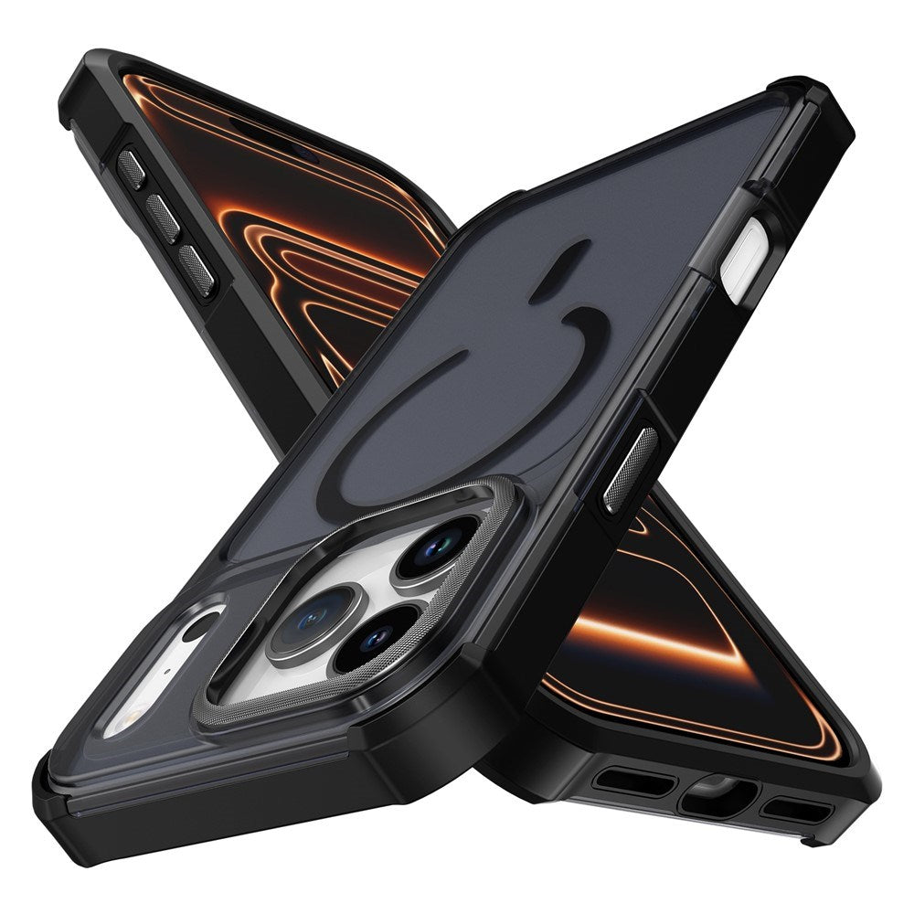 iPhone 17 Pro EIDERWOOD Matt Hybrid Plast Deksel - MagSafe Kompatibel - Svart