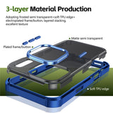 iPhone 17 Pro EIDERWOOD Matt Hybrid Plast Deksel - MagSafe Kompatibel - Blå