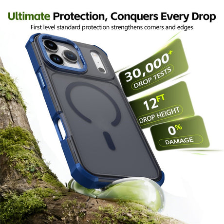iPhone 17 Pro EIDERWOOD Matt Hybrid Plast Deksel - MagSafe Kompatibel - Blå