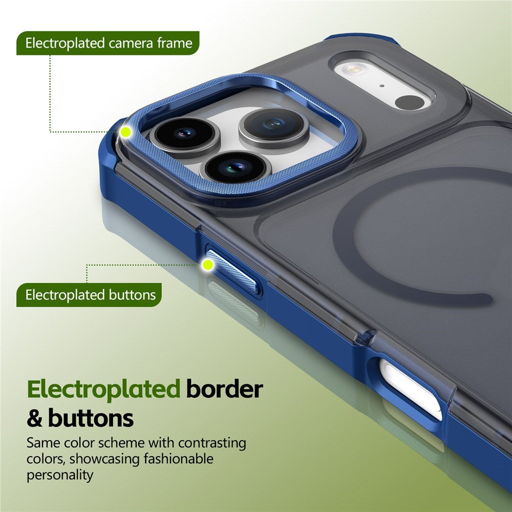 iPhone 17 Pro EIDERWOOD Matt Hybrid Plast Deksel - MagSafe Kompatibel - Blå