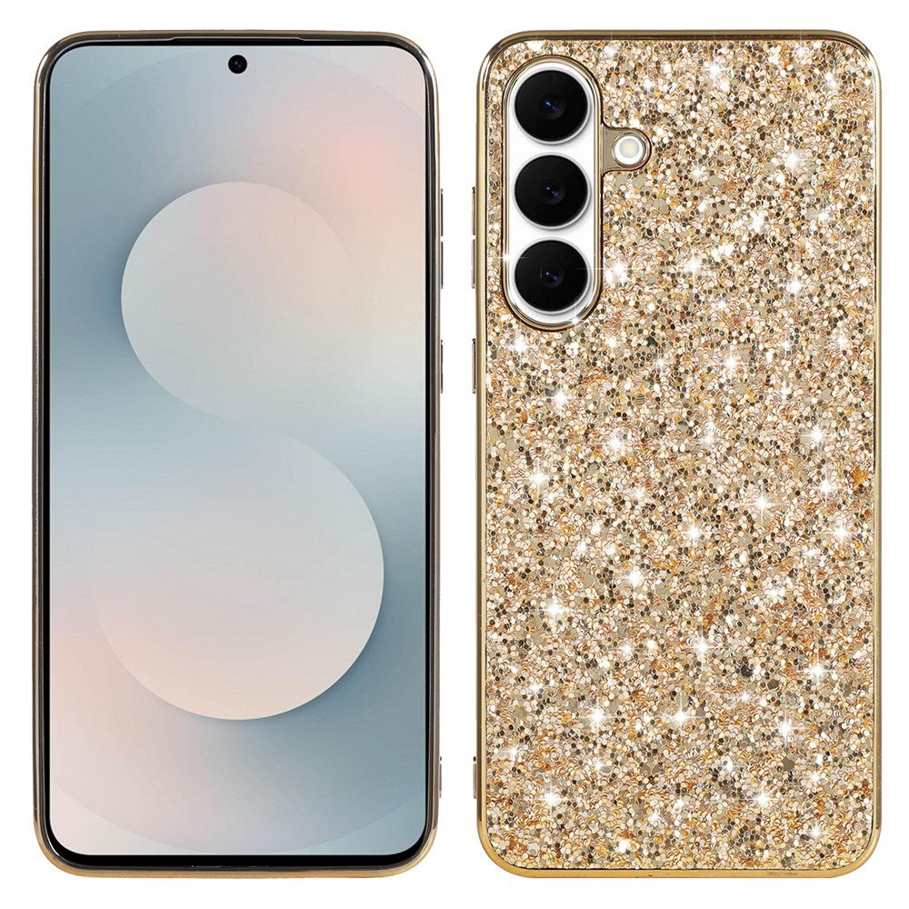 Samsung Galaxy A57 EIDERWOOD Plast Glitter Deksel - Gull