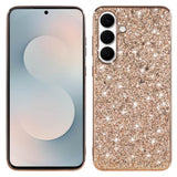 Samsung Galaxy A57 EIDERWOOD Plast Glitter Deksel - Rosegull