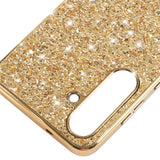 Samsung Galaxy A57 EIDERWOOD Plast Glitter Deksel - Sølv
