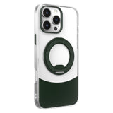 iPhone 14 / 13 EIDERWOOD Hybrid Deksel med Stativfunksjon - MagSafe Kompatibel - Gjennomsiktig / Grønn