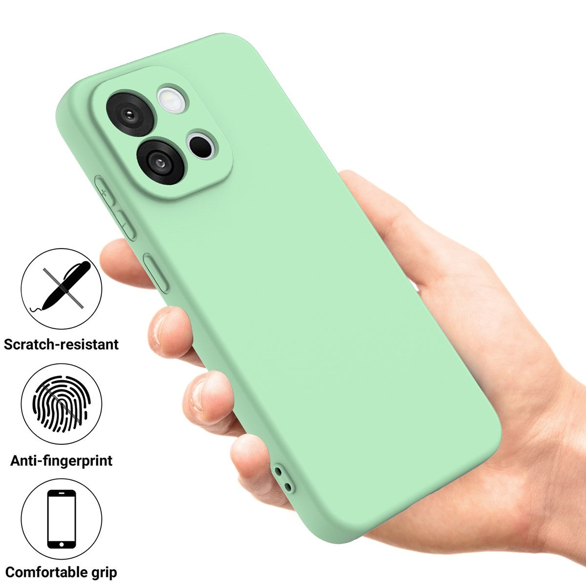 OnePlus Nord 6 EIDERWOOD Fôret Silikon Deksel m. Stropp - Grønn