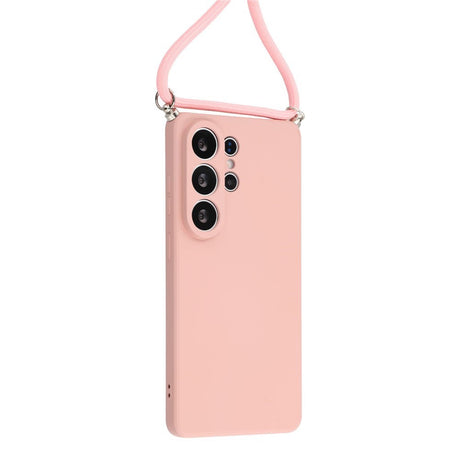 Samsung Galaxy S26 Ultra EIDERWOOD Fôret Fleksibelt Plast Deksel m. Stropp - Rosa