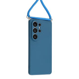 Samsung Galaxy S26 Ultra EIDERWOOD Fôret Fleksibelt Plast Deksel m. Stropp - Mørkeblå