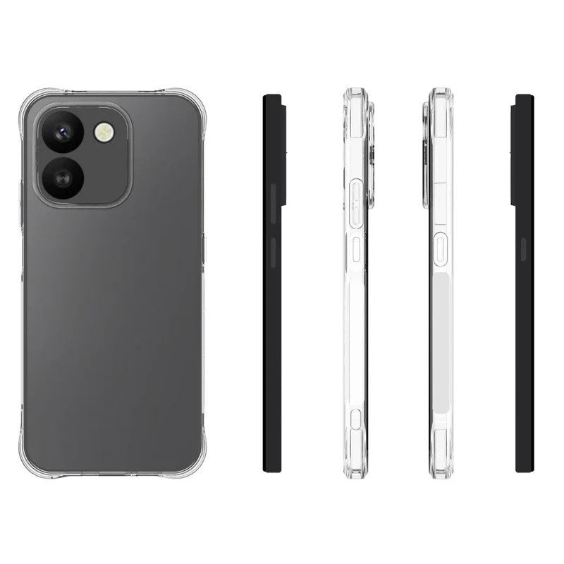 Honor 600 Smart Fleksibelt Plastdeksel med Skjermbeskytter - Gjennomsiktig