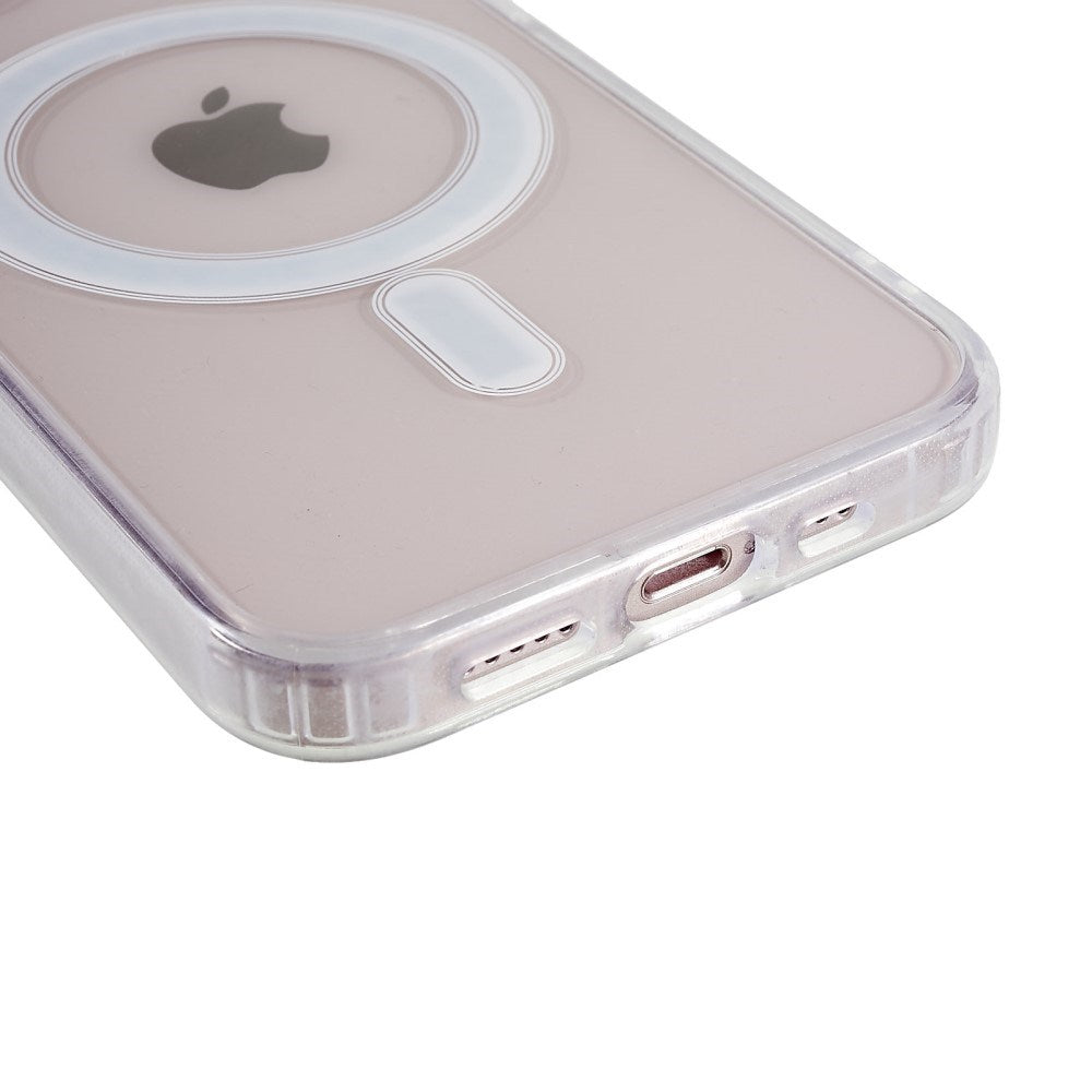 EIDERWOOD iPhone 13 Hybrid Plast Deksel - MagSafe Kompatibel - Gjennomsiktig / Hvit