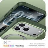 iPhone 18 Pro / 17 Pro EIDERWOOD Hybrid Plast Deksel m. Roterende Kickstand - MagSafe Kompatibel - Grønn